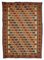 Vintage Tribal Nomadic Caucasian Soumak Sumakh Kilim Rug, 1950s 1