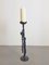 Brutalist Floor Candle Holder in Cast Iron, 1960s 6