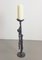 Brutalist Floor Candle Holder in Cast Iron, 1960s 1