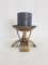 Brutalist Brass Candleholder, 1960s 2