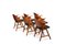 Danish Shell Chairs in Teak and Oak, 1950s, Set of 6 3