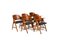 Danish Shell Chairs in Teak and Oak, 1950s, Set of 6 1