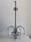 Italian Hanging Lamp with Chrome Frame & Sanded Murano Glass Panes, 1970s, Image 7