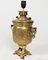 Vintage Islamic Engraved Brass Samovar Table Lamp, 1940s 2