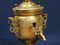 Vintage Islamic Engraved Brass Samovar Table Lamp, 1940s, Image 4