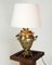 Vintage Islamic Engraved Brass Samovar Table Lamp 12