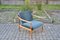 Mid-Century Petrol & Teak Easy Chair from Knoll Antimott, 1965 33
