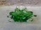 Grüner und klarer Aschenbecher aus Muranoglas 7