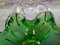 Green and Clear Murano Glass Ashtray 2