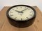 Industrial Bakelite Factory Wall Clock from Pragotron, 1960s, Image 3