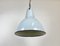 Industrial Grey Enamel Pendant Lamp from Polam, 1960s 7