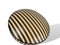 Mid-Century Stool in Striped Vinyl, 1960s, Image 4