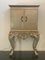 Baroque Silver Effect Base Eclectic Bar Cabinet, 1980s 1