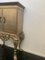 Mueble bar ecléctico con base barroca plateada, años 80, Imagen 10