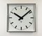 Reloj de pared cuadrado grande en gris de Pragotron, años 70, Imagen 5