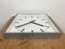 Large Grey Square Wall Clock from Pragotron, 1970s, Image 9