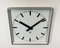 Large Grey Square Wall Clock from Pragotron, 1970s, Image 3