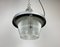 Industrial Cast Aluminium Light with Striped Glass from Elektrosvit, 1950s 8