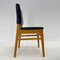 Leatherette & Wood Chair, Czechoslovakia, 1960s, Image 6