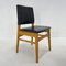 Leatherette & Wood Chair, Czechoslovakia, 1960s 1