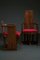 Set de Chaises King et Queen, 1930s, Set de 2 2