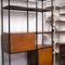 Vintage Teak and Metal Wall Shelving Unit, 1960s 11