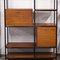 Vintage Teak and Metal Wall Shelving Unit, 1960s 10