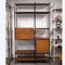 Vintage Teak and Metal Wall Shelving Unit, 1960s 8