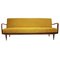 Mid-Century Mustard Velvet Sofa Bed attributed to Greaves & Thomas, 1960s, Image 2