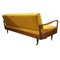 Mid-Century Samt Schlafsofa in Senfgelb von Greaves & Thomas, 1960er 3