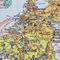 Vintage French Wall Map Hatier 59 Belgium/Holeland/Luxembourgg, 1960s 3