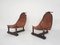 Saddle Leather Lounge Chairs, Brazil, 1960s, Set of 2 4