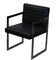 Black Leather & Chrome Office Desk Chair 3