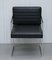 Black Leather & Chrome Office Desk Chair 7