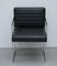 Black Leather & Chrome Office Desk Chair, Image 7