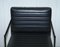 Black Leather & Chrome Office Desk Chair 5