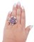 Hydrothermal Amethyst, Pearls, Emeralds, Sapphires, Diamonds, Gold & Silver Ring 4
