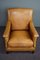 Vintage Cow Leather Armchair 6