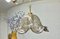 Vintage Ceiling Light in Glass and Brass 8