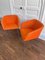 Orangefarbene Stühle, 1970er, 2er Set 2
