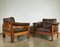 Brown Leather Club Armchairs by Niels Eilersen, Denmark, 1960s, Set of 2, Image 2