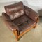 Brown Leather Club Armchairs by Niels Eilersen, Denmark, 1960s, Set of 2, Image 4