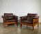 Brown Leather Club Armchairs by Niels Eilersen, Denmark, 1960s, Set of 2 1