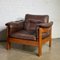 Brown Leather Club Armchairs by Niels Eilersen, Denmark, 1960s, Set of 2 9