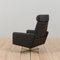 Mid-Century Danish Black Leather Recliner Lounge Chairs by Svend Skipper, 1980s, Set of 4 7
