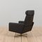 Mid-Century Danish Black Leather Recliner Lounge Chairs by Svend Skipper, 1980s, Set of 4, Image 7