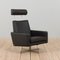 Mid-Century Danish Black Leather Recliner Lounge Chairs by Svend Skipper, 1980s, Set of 4 11