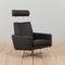 Mid-Century Danish Black Leather Recliner Lounge Chairs by Svend Skipper, 1980s, Set of 4, Image 11