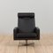 Mid-Century Danish Black Leather Recliner Lounge Chairs by Svend Skipper, 1980s, Set of 4 4