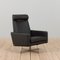 Mid-Century Danish Black Leather Recliner Lounge Chairs by Svend Skipper, 1980s, Set of 4, Image 3